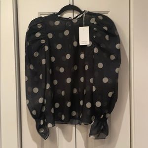 & Other Stories polka dot top